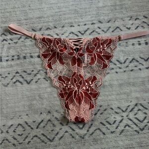 Victoria Secret Elegant Lace Women's Intimate in Pink and Red